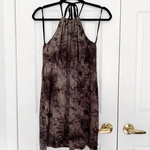 TIE DYE HALTER DRESS